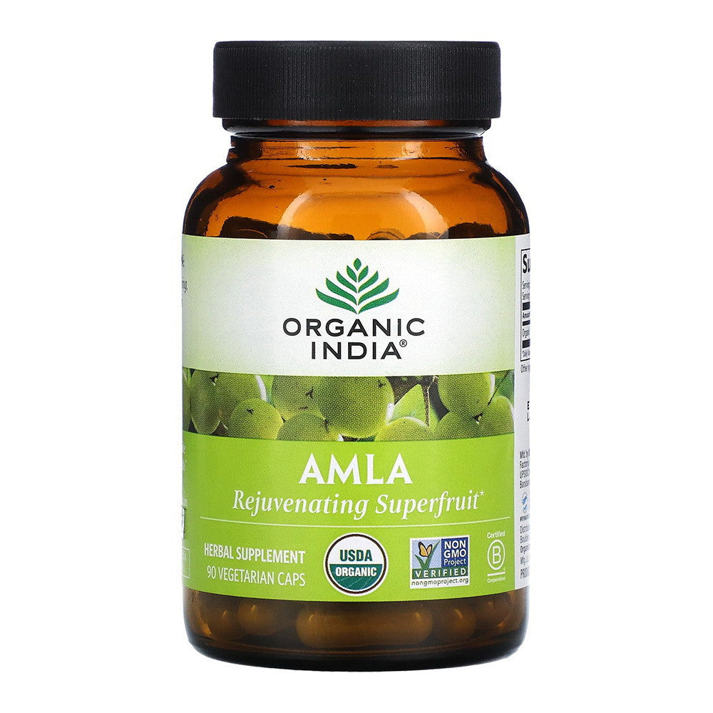 Organic India, Amla Vegetarian Caps, 90 Ea